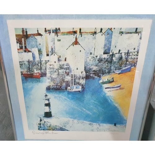 120 - Pair of Gerry PLUMB (born 1940) limited edition Cornish harbour scenes, both signed in pencil, both ... 