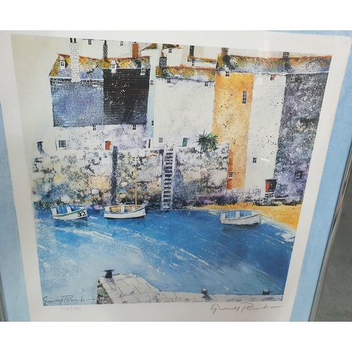 120 - Pair of Gerry PLUMB (born 1940) limited edition Cornish harbour scenes, both signed in pencil, both ... 