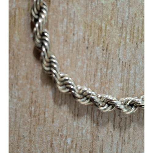 36 - Fully hallmarked 9ct yellow gold rope twist bracelet,

2.4 grams         18cm long