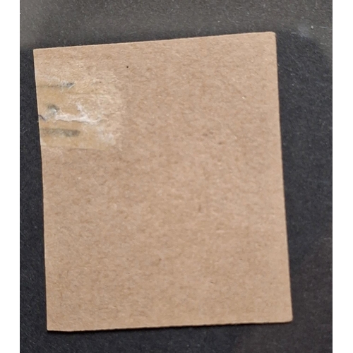 QV British 1d plate proof on buff paper, SG172