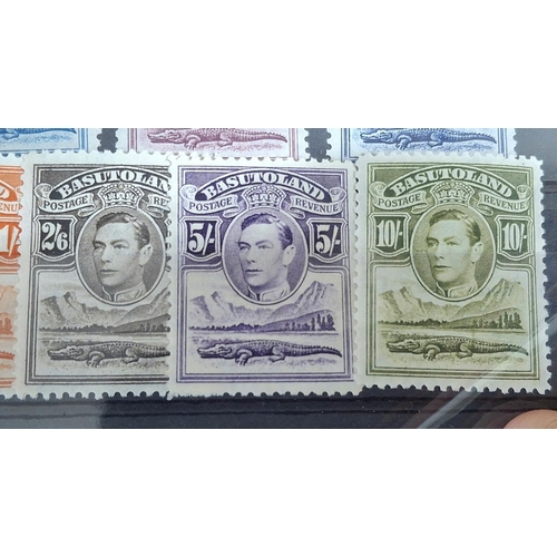 KGVI 1938 Basutoland landscapes, complete mint set 1/2d to 10sh (11)