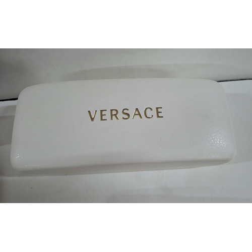 166 - Collection of vintage spectacles and cases including a pair of cased Versace with case and authentic... 