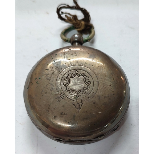 168 - A. Lee Nelson, hallmarked silver pocketwatch, Birmingham C.1901, with key and in leather case, worki... 