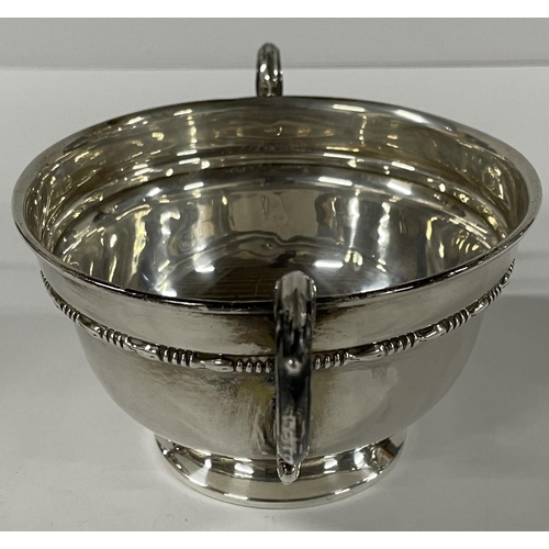 6 - Antique silver hallmarked trophy form bowl weighing approx 140g