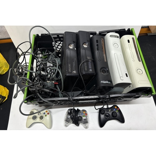 62 - Box of Xbox 360 and accessories