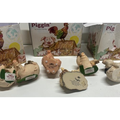 66 - Collection of Piggin ornaments (some boxed)