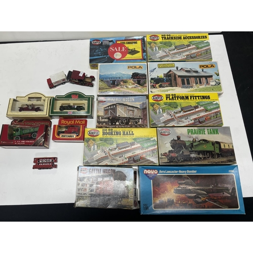 69 - Collection of Airfix toys including Avro Lancaster - Heavy bomber and a few cars