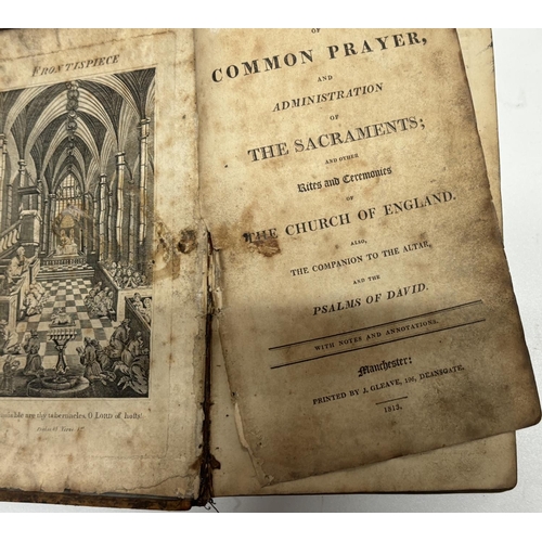 93 - Collection of old books including a common prayer book from 1813