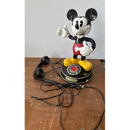 110 - Vintage Mickey Mouse phone in working order