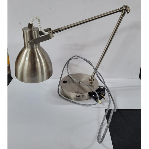 155 - Steel office angle poise desk lamp