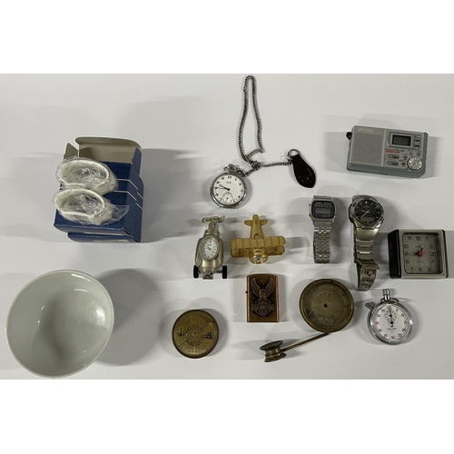 177 - Quantity of collectables including watches, small clocks etc (qty)