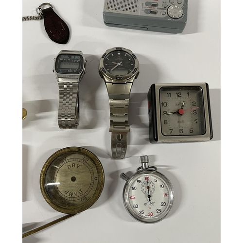 177 - Quantity of collectables including watches, small clocks etc (qty)