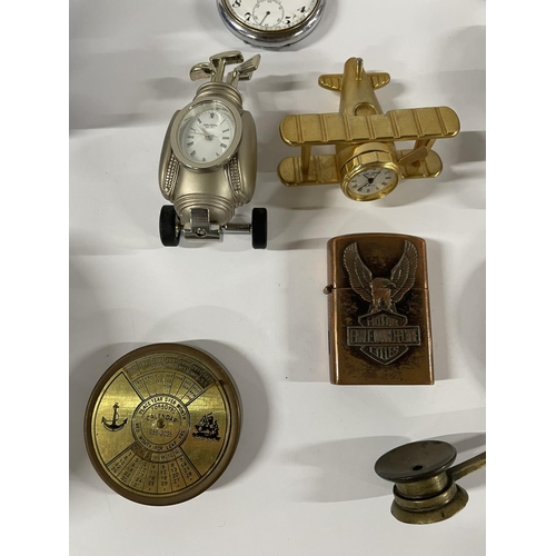 177 - Quantity of collectables including watches, small clocks etc (qty)