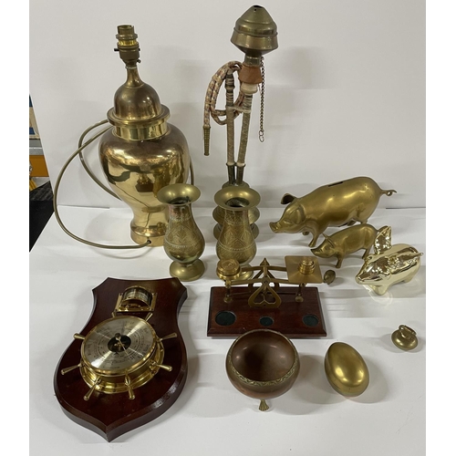 181 - Large quantity of brass items