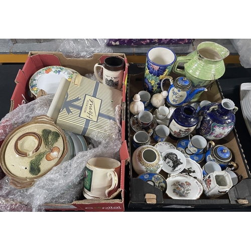 185 - Two boxes full of various ceramics (qty)