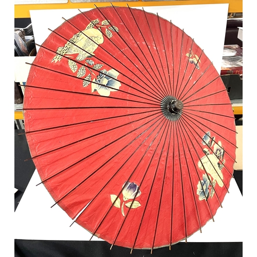 193 - Fine quality Japanese paper and wood parasol