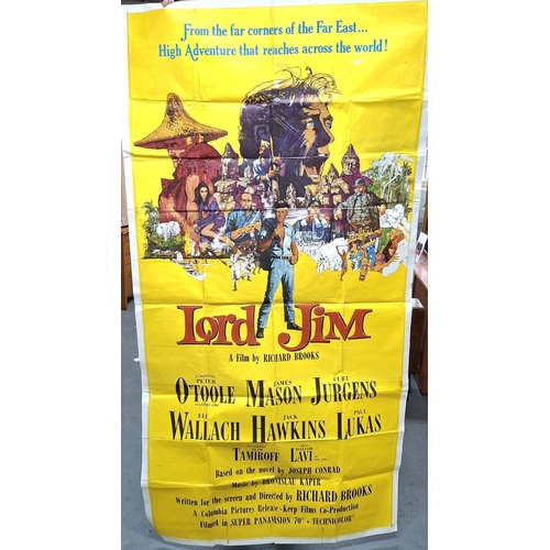 212 - Lord Jim (1965) Original 3 sheet Poster - Folded 41” x 81”