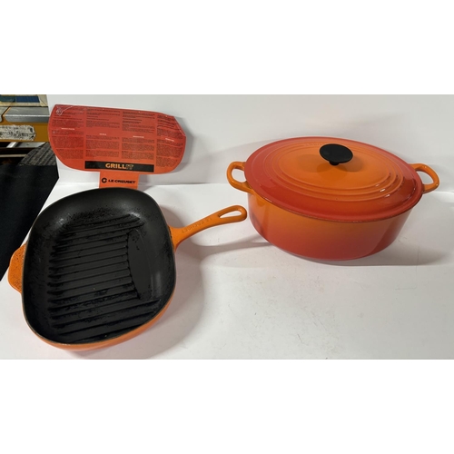 261 - Le Creuset Grill It and casserole dish