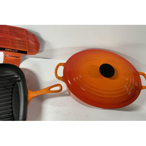 261 - Le Creuset Grill It and casserole dish