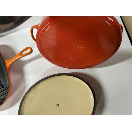 261 - Le Creuset Grill It and casserole dish