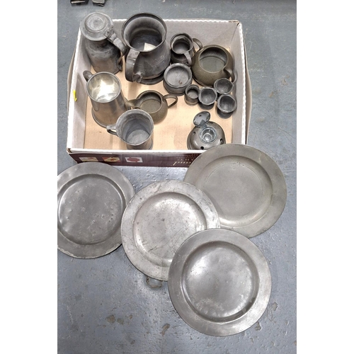 282 - Collection of antique Pewterware (qty)