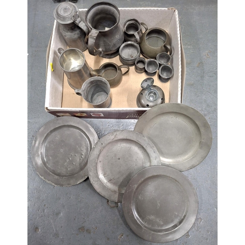 282 - Collection of antique Pewterware (qty)