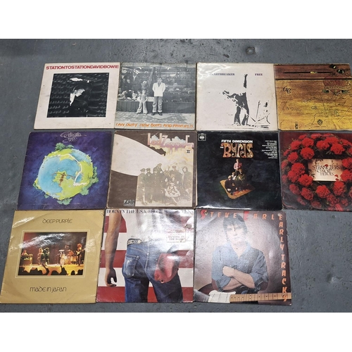 337 - Collection of 11 1970s/80s albums by the Bryds, Ian Dury, Led Zeppelin, Deep Purple, Steve Earle, da... 