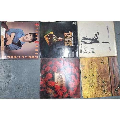 337 - Collection of 11 1970s/80s albums by the Bryds, Ian Dury, Led Zeppelin, Deep Purple, Steve Earle, da... 