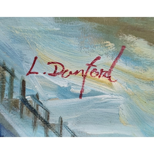 139 - Framed oil on board depicting a Paris street scene signed by L. Danford

Measures: 53cm x 60cm