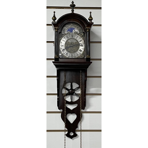 383 - St James wall clock, both weights included