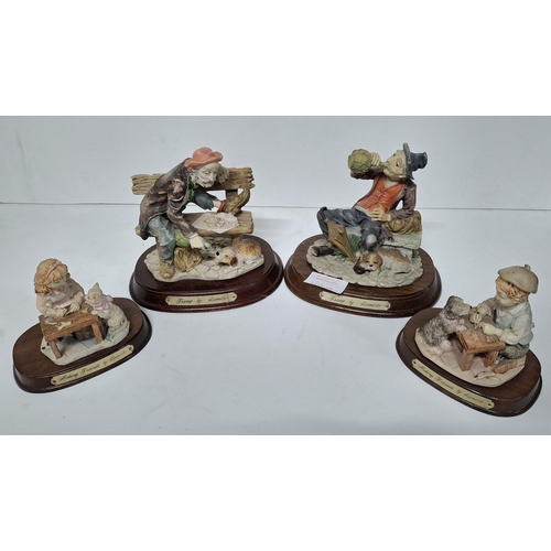 18 - Two pairs of Leonardo figurines (4)