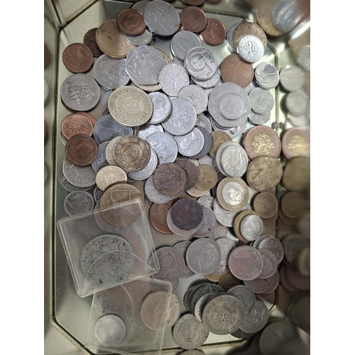 30 - Collection of 19th and 20thC, mainly foreign coins and 3 $2 Barbados bank notes (Qty)