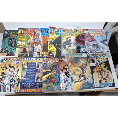 45 - Quantity of Superhero Marvel etc comics including X-Men and Star Wars weekly, issue 1 etc (Qty)