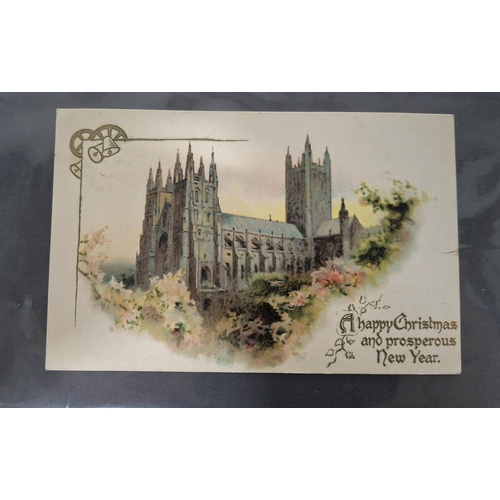 58 - 1906 century post card from Dumfermeline, Scotland stamped on 25th December