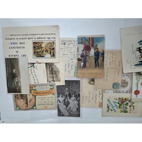 59 - Collection of antique Ephemera including postcards and photos