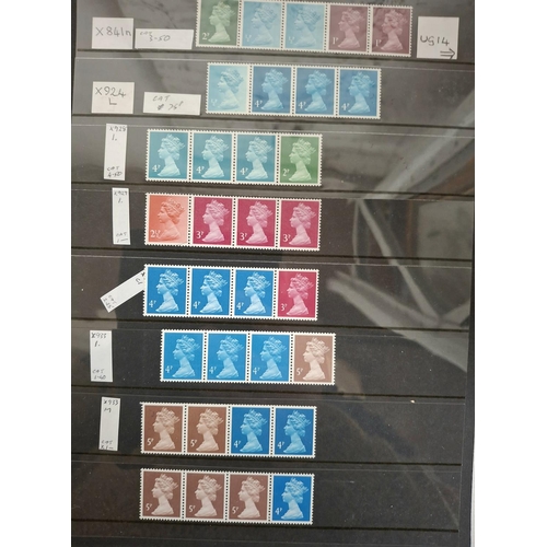 76 - Quantity of GB QEII Machins, mainly unmounted mint, blocks & strips etc (Qty)