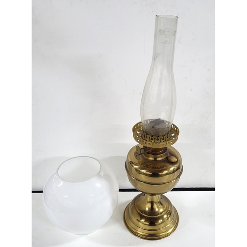 405 - Brass oil lamp