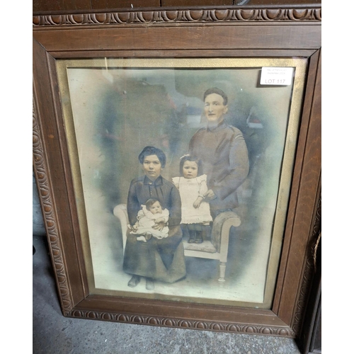 117 - Two large WWI photographs, both depicting British soldiers and both in original Oak frames (2)