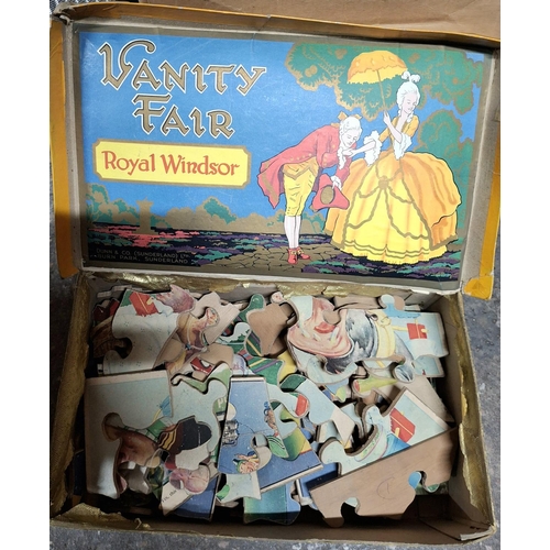 124 - Box full of old jigsaw puzzles including many Disney examples (Qty)