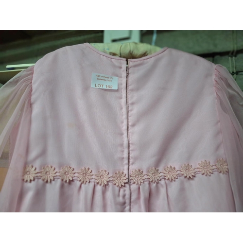 162 - Childs early 20thC pink dress