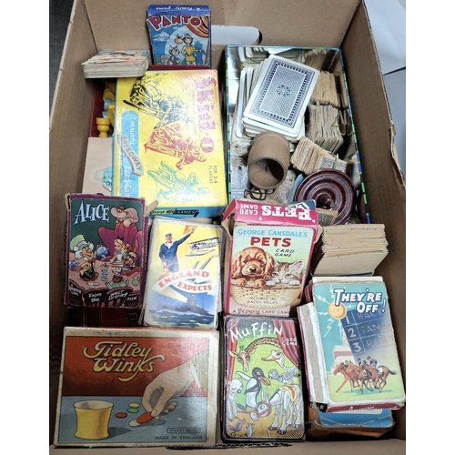 181 - Box containing a large quantity of early/mid 20thC card packs and card games (Qty)

Please note - Bo... 