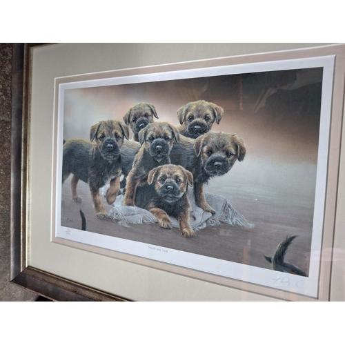 192 - Two good quality, limited edition, pencil signed dog themed prints, both in good quality frames (2)