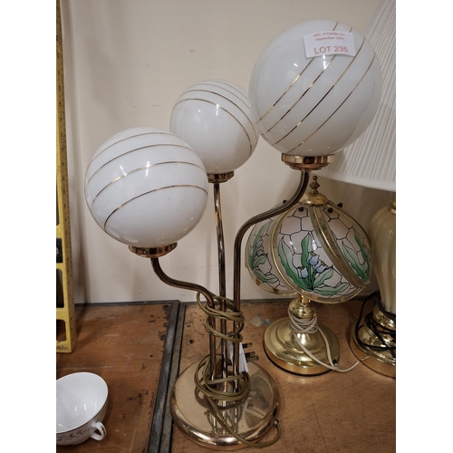 235 - Four table lamps