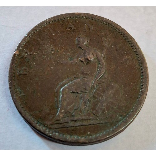 207 - George III, 1806 one penny coin