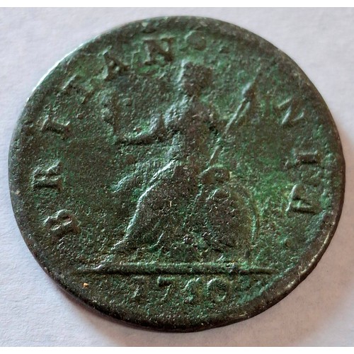 210 - George III, 1750 farthing