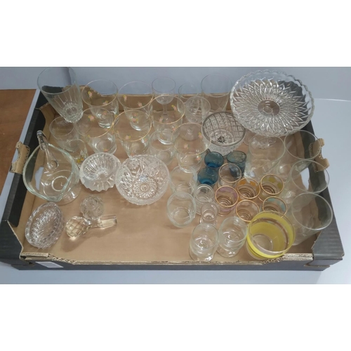 295 - Two boxes of various ornaments and glassware (Qty)