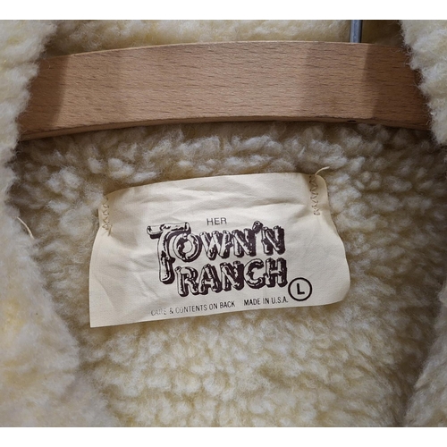 307 - Ladies large sheepskin jacket by Town N Ranch, USA