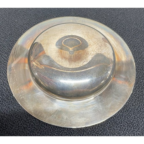 23 - Hallmarked small silver dish weighing 58.7 grams