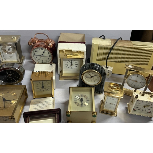 45 - Large collection of clocks including some boxed