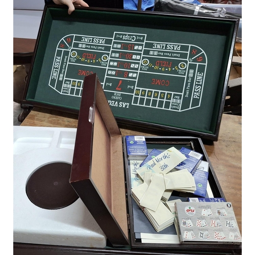 49 - 3 in 1 wooden casino game set by Wikid